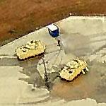 Bradley Fighting Vehicles on the move after water obstacle